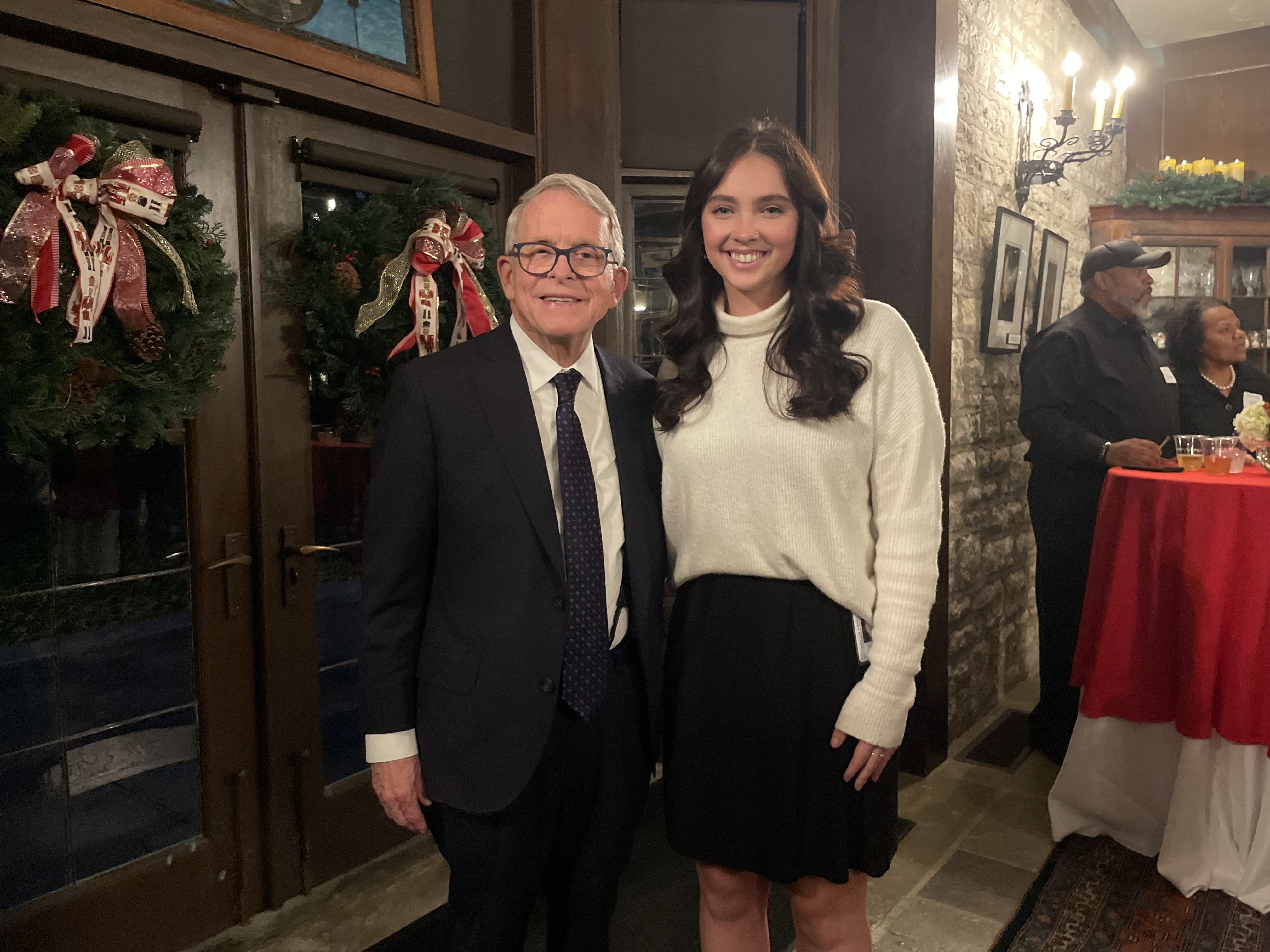 Taylor with Ohio Governor Mike DeWine