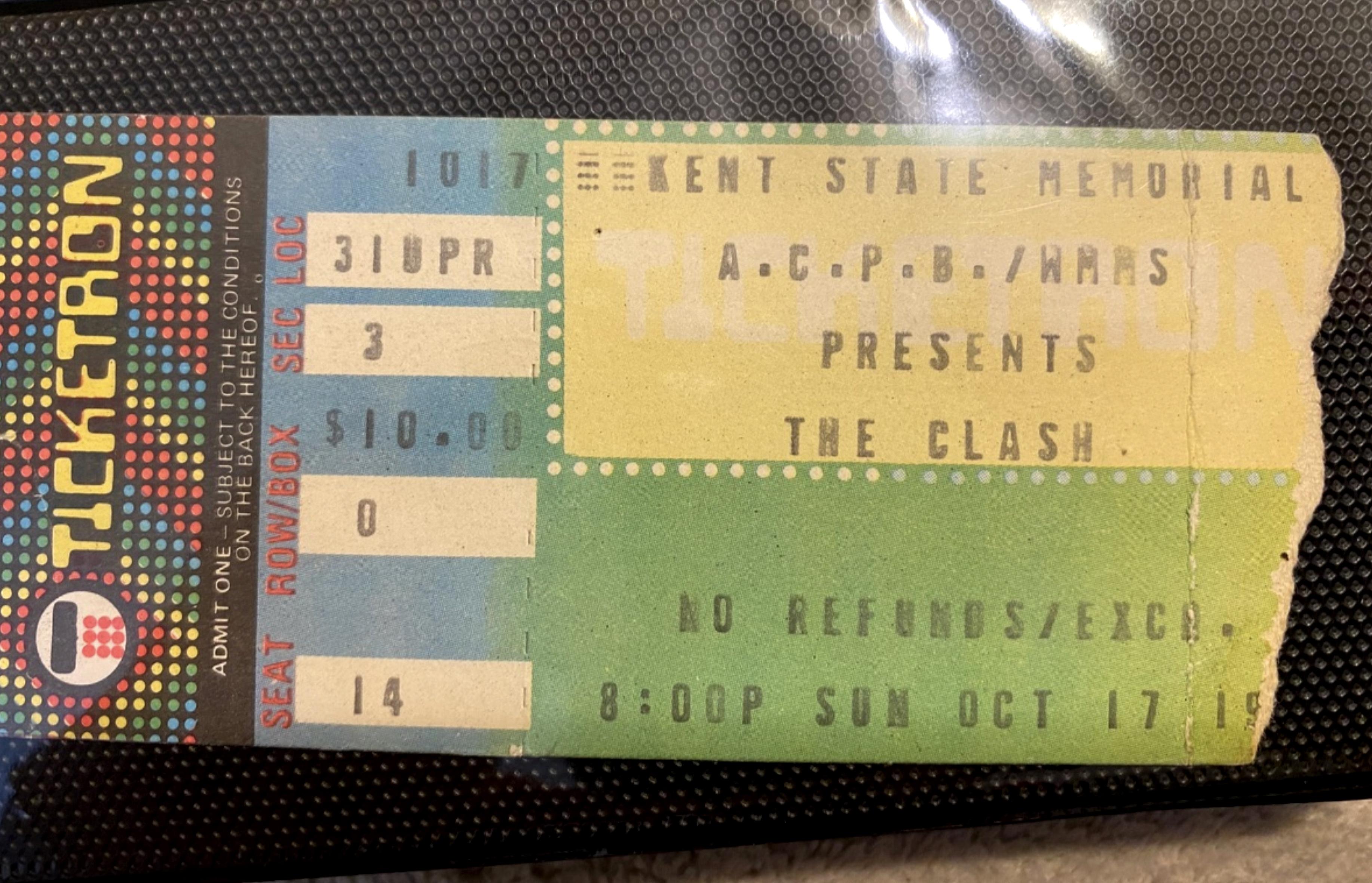 The Clash ticket