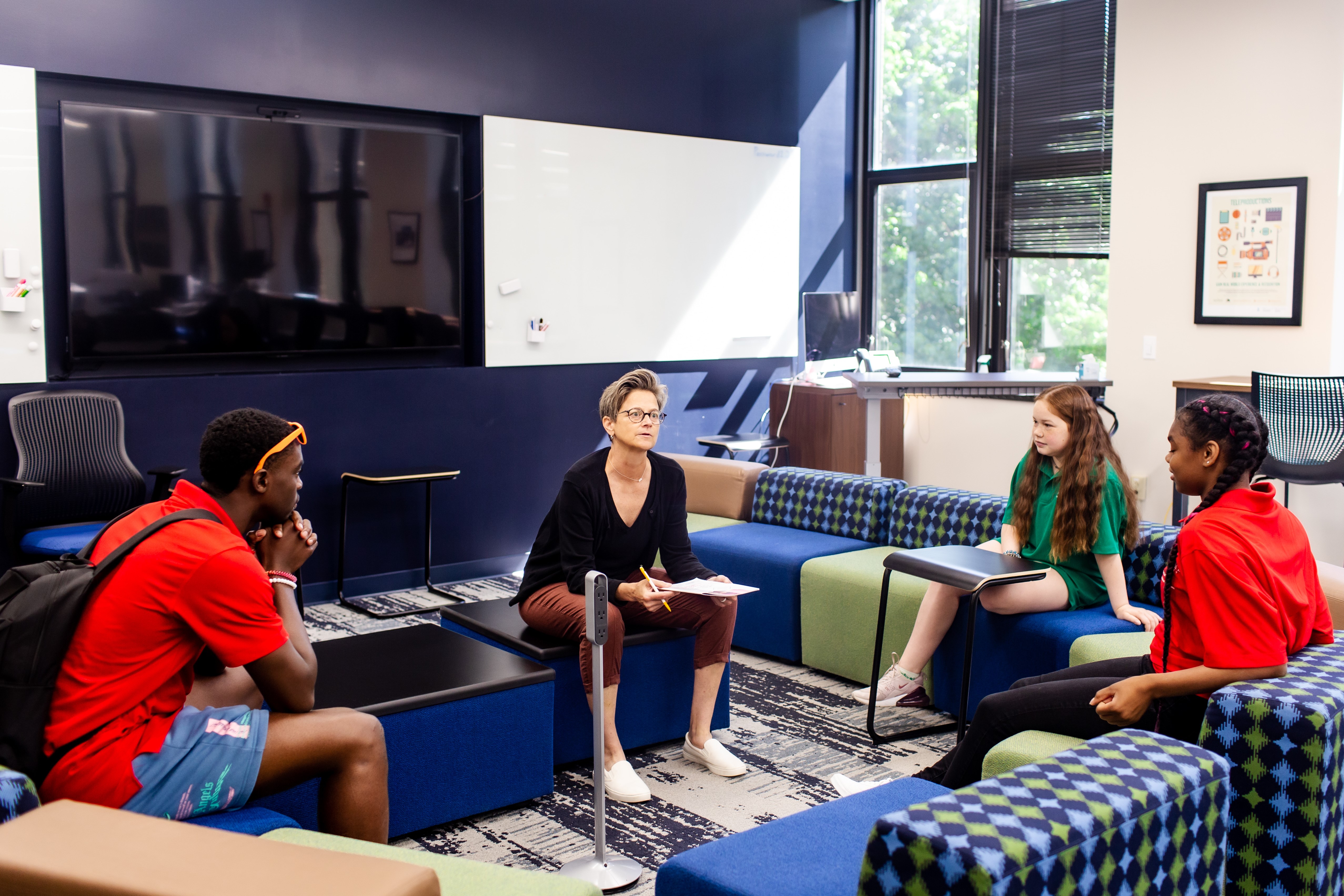 Students in the Upward Bound program during the summer of 2022