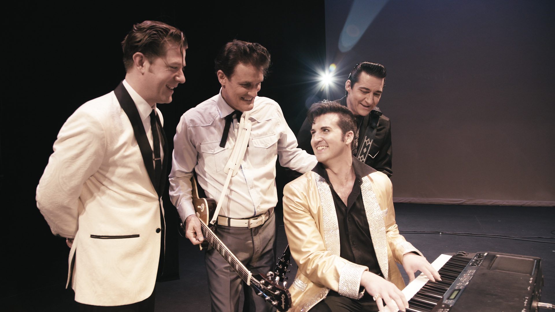 Members of "One Night in Memphis" Elvis Presley tribute band