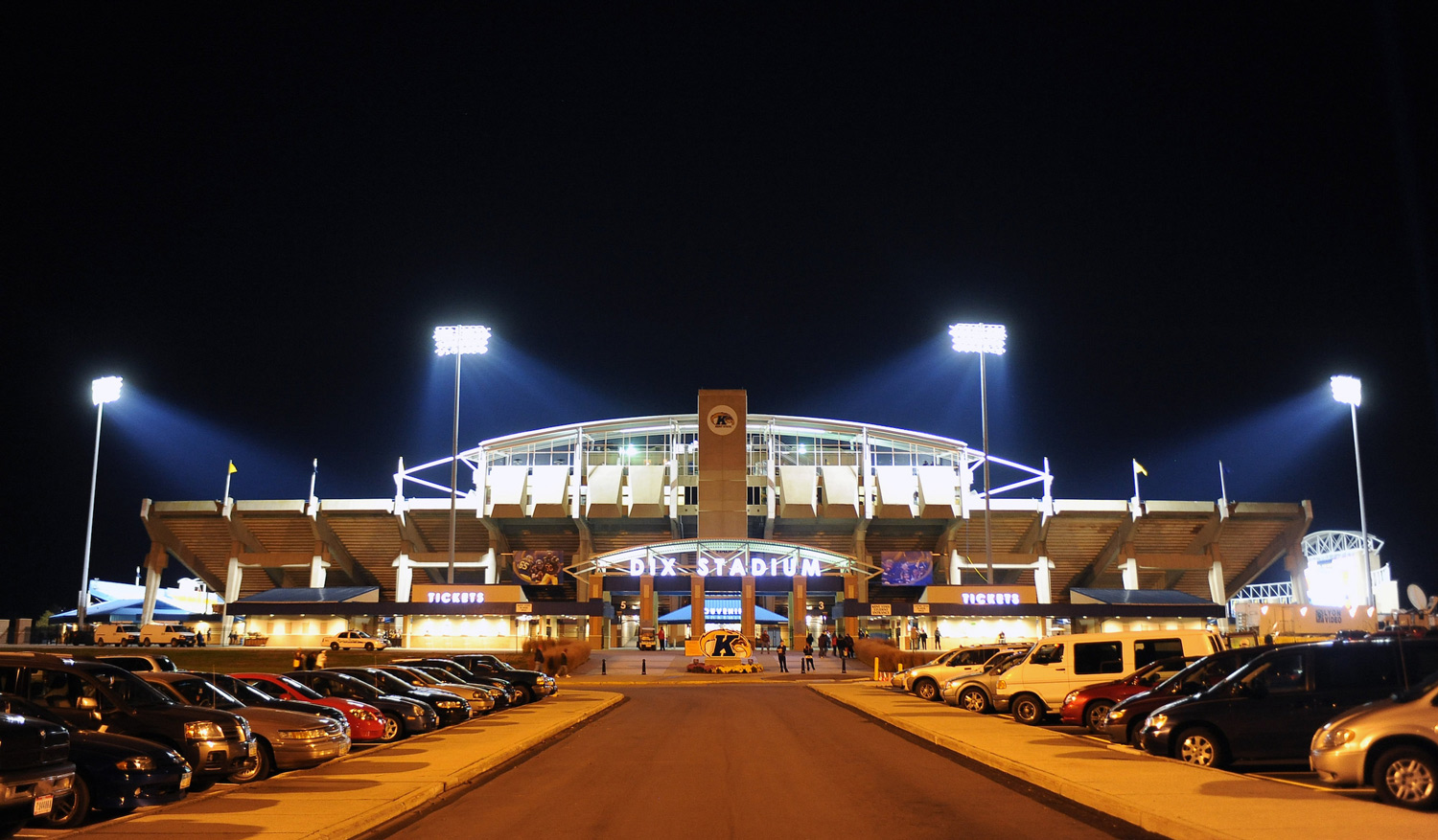 Cars at Dix Stadium