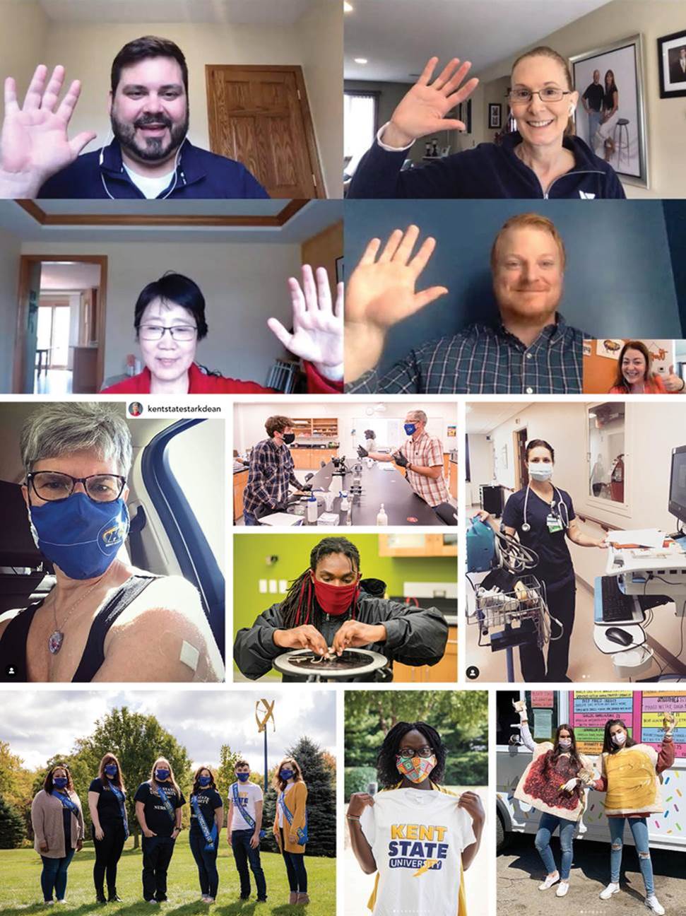 Covid Collage, a year in review