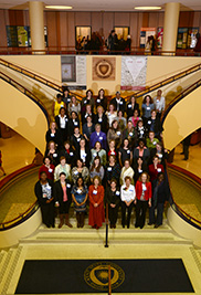 “Mothers, Mentors and Muses” honorees pose for a photo in the Kent Student Center.