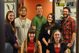 Pictured are Kent State University students at the Wick Poetry Center's Celebrating Our Own event last year.