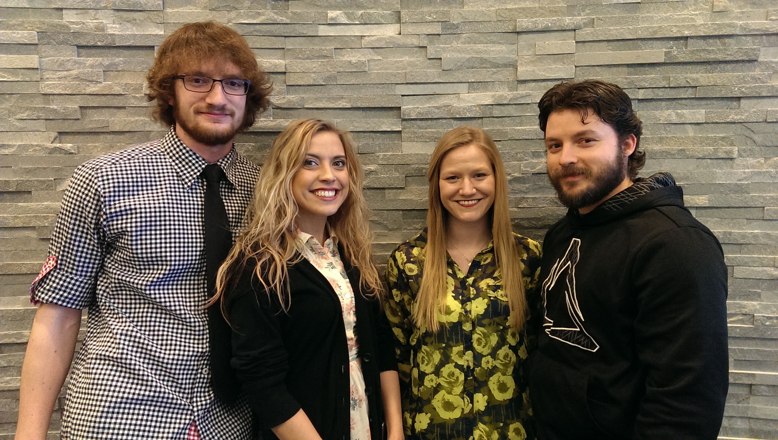 Pictured (left to right) are Vincenzo Sabelli, Shannon Reep, Morgan Fee and Curtis Coulter