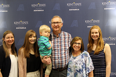 2019 President's Award of Distinction recipient Gary Misich and his family