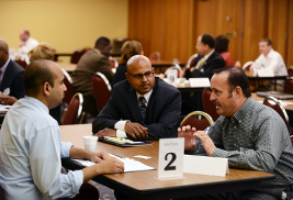 СƬƵ’s Division of Information Services met with nearly 40 regional businesses at an IT Supplier Diversity Matchmaker Event on Oct. 18 in the Kent Student Center