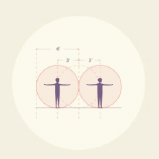 Physical distancing graphic