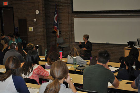 President Warren Shares a Strategic Roadmap to a Shared Vision with student at Kent State University at Salem President Warren Shares a Strategic Roadmap to a Shared Vision with student at Kent State University at Salem
