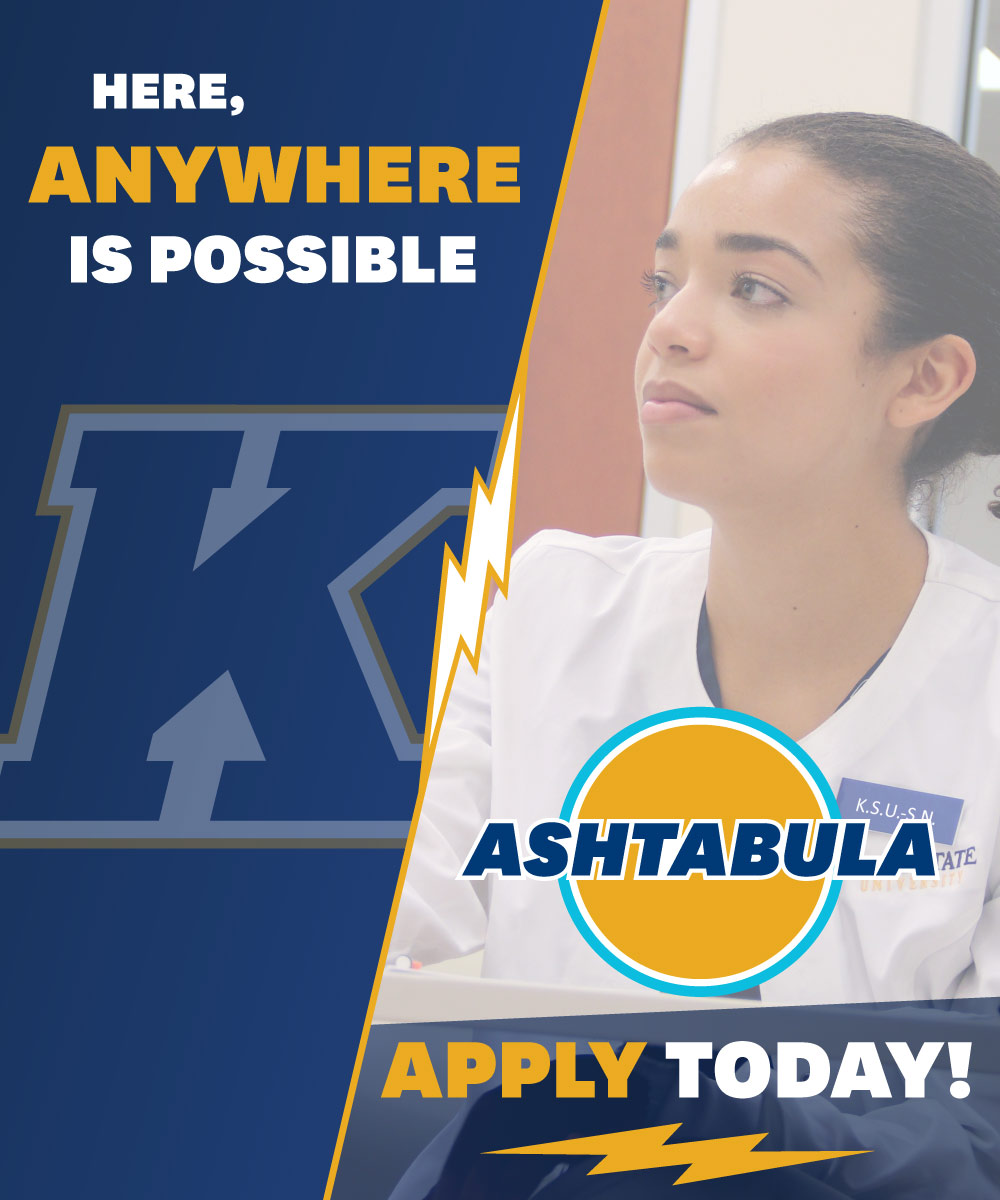 Ashtabula: Here, Anywhere is Possible. Apply Today!