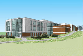 Pictured above is an architectural rendering of the new state-of-the-art Sciences building at 5X at Stark.