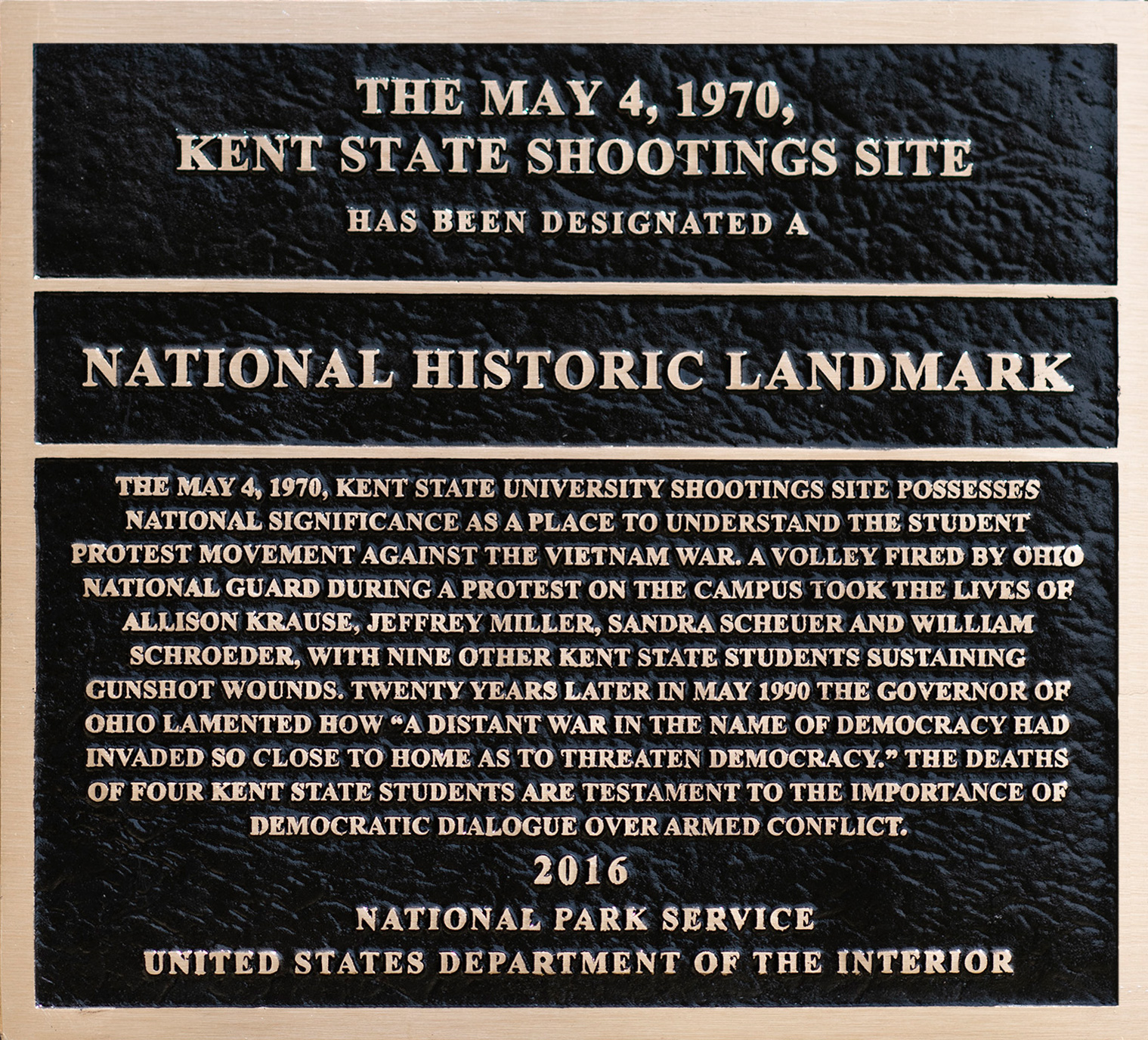 May 4th Plaque