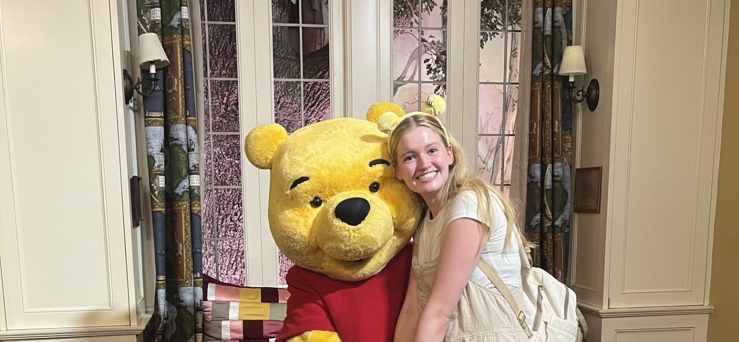 Gretchen Thomas and Winnie the Pooh