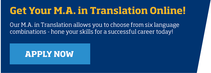 Get your M.A. in translation online