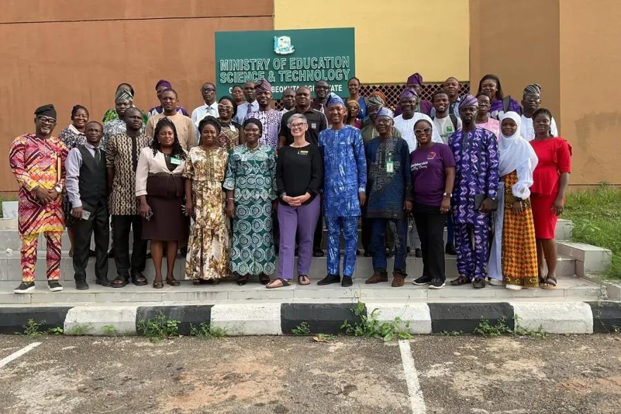 Amanda Johnson, director of the Gerald H. Read Center for International and Intercultural Education recently spent a week in Nigeria, helping to train teachers.