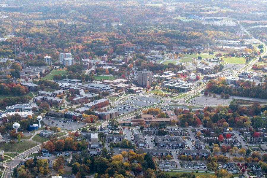 Aerial view of the 91��Ƶ Campus