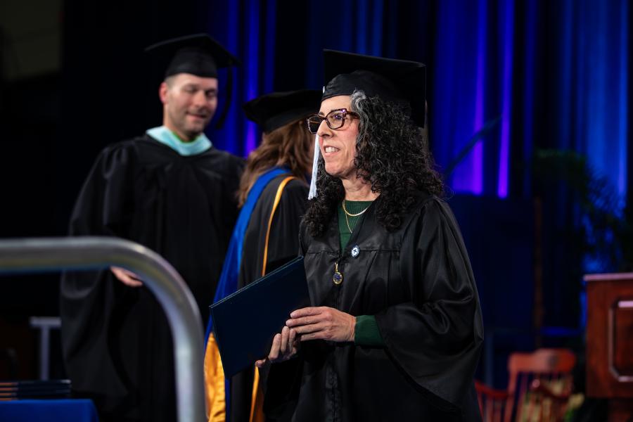 It's never too late to earn a Kent State degree. Linda Putaturo celebrates earning her bachelor's degree in December 2025 after returning to college to finish a degree she started decades earlier.