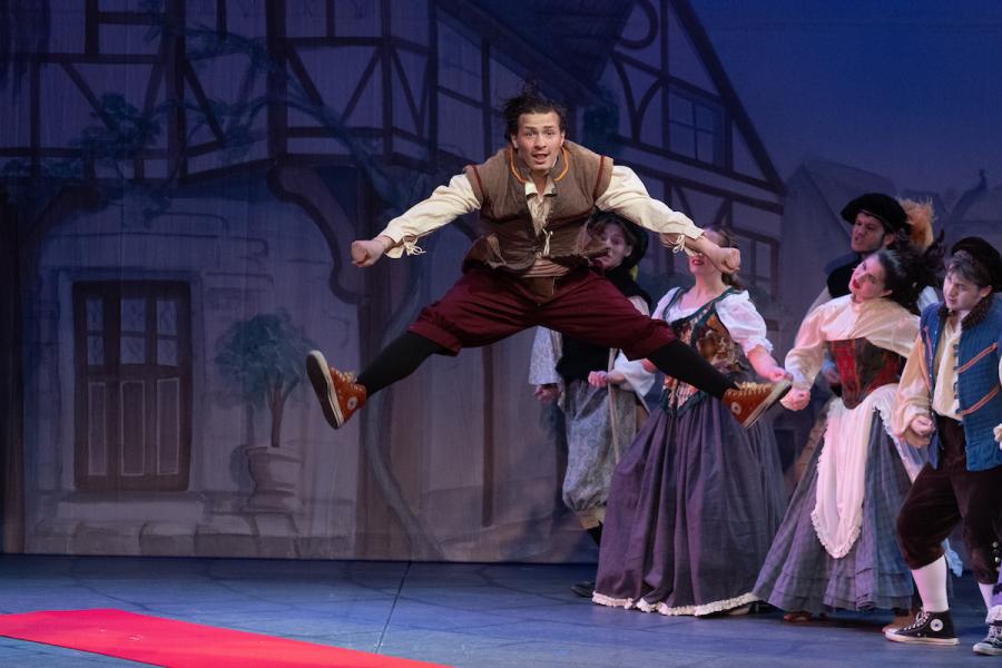 Scene from "Something Rotten."