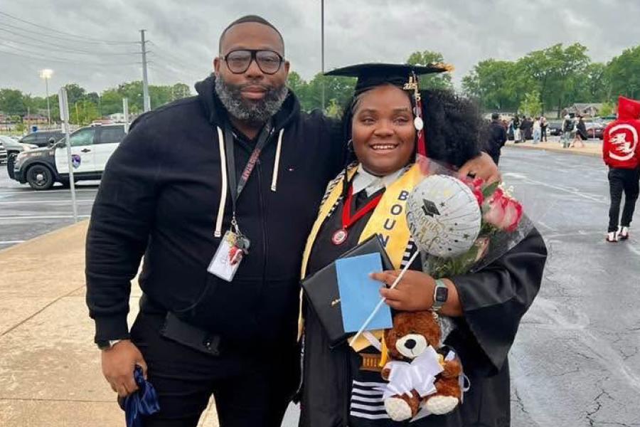 Aireanna Tyson and her father