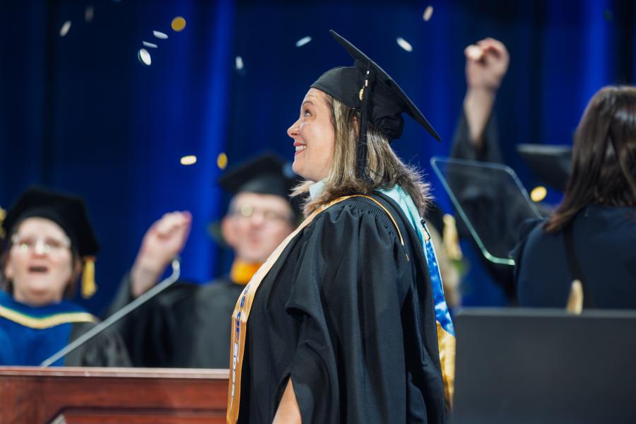 Lisa O'Connell Receives Her Degree at Kent State's August 2025 Ceremony