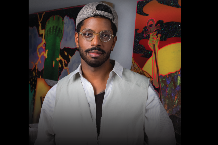 Devan Shimoyama's headshot centered against a black background