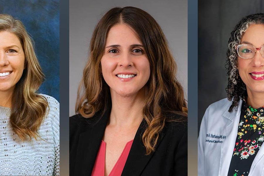 Professional headshots of Dr. Tracy Dodson (left), Dr. Janet Reed (center) and Taryn Burhanna (right).