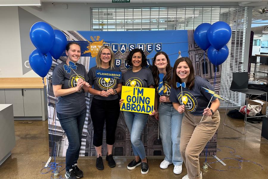 Group photo of the Education Abroad team at the annual Education Abroad Expo.