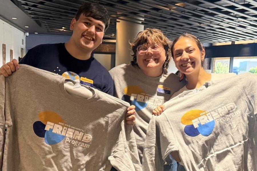 Office of Intercultural Student Life kick of 2026 FRIEND program with sweatshirts