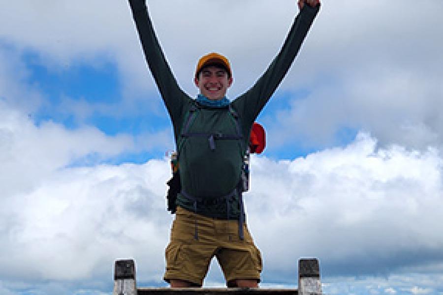Jake Rabinowitz on Mount Katahdin