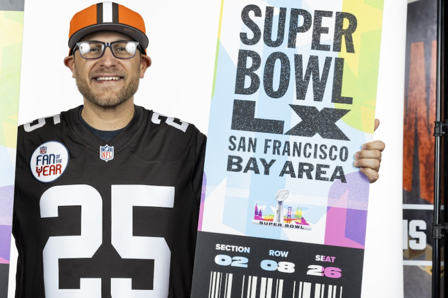 Kyle Kovach, ’17, M.Ed., is Superbowl Bound as the 2025 Cleveland Browns Fan of the Year