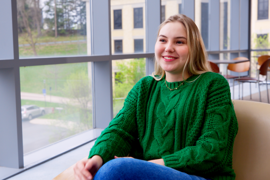 Senior advertising major from Brazil, Maria Eduarda Borini Schroeder. Senior advertising major from Brazil, Maria Eduarda Borini Schroeder.
