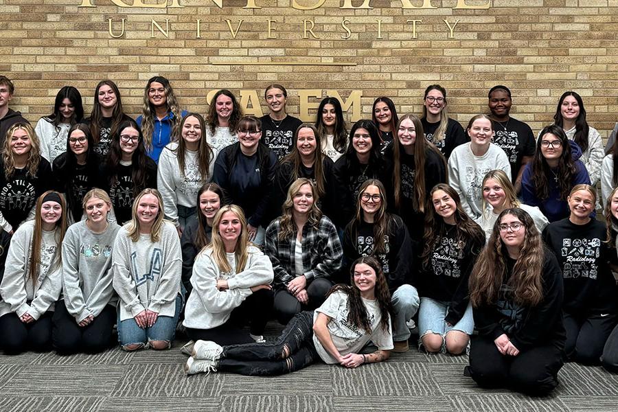 First and second year rad tech students from the Kent State Salem Campus during National Radiologic Technology Week.