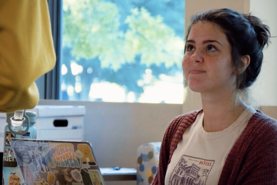 housing student worker smiling