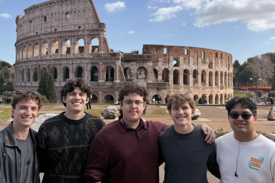 Matt and 4 friends in Rome.