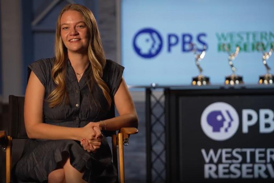 Alumna Sophia Gillespie at the Western Reserve PBS