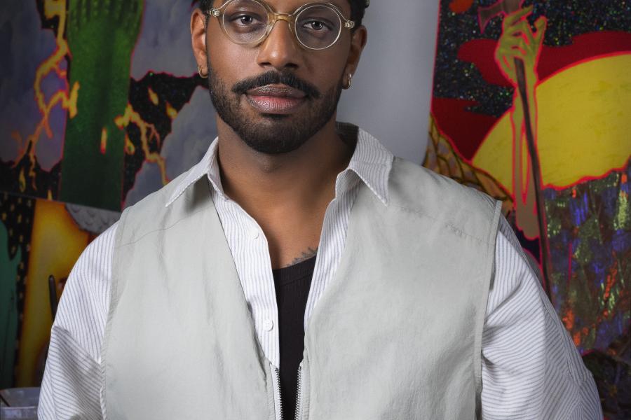 portrait of Devan Shimoyama by Zac Riggleman