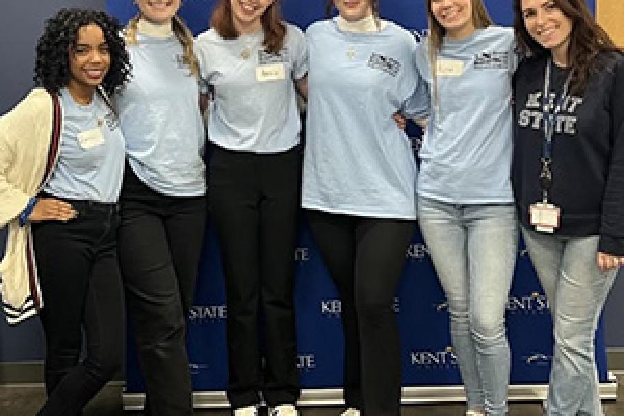 Group portrait of the KSU chapter of Women in Aviation International