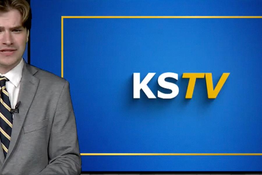 Gage Wellman reporting on TV2