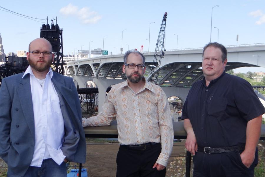 Kieth Peppers; Thomas Kubat, MLIS '09; Calvin Rydbom, MLIS '10