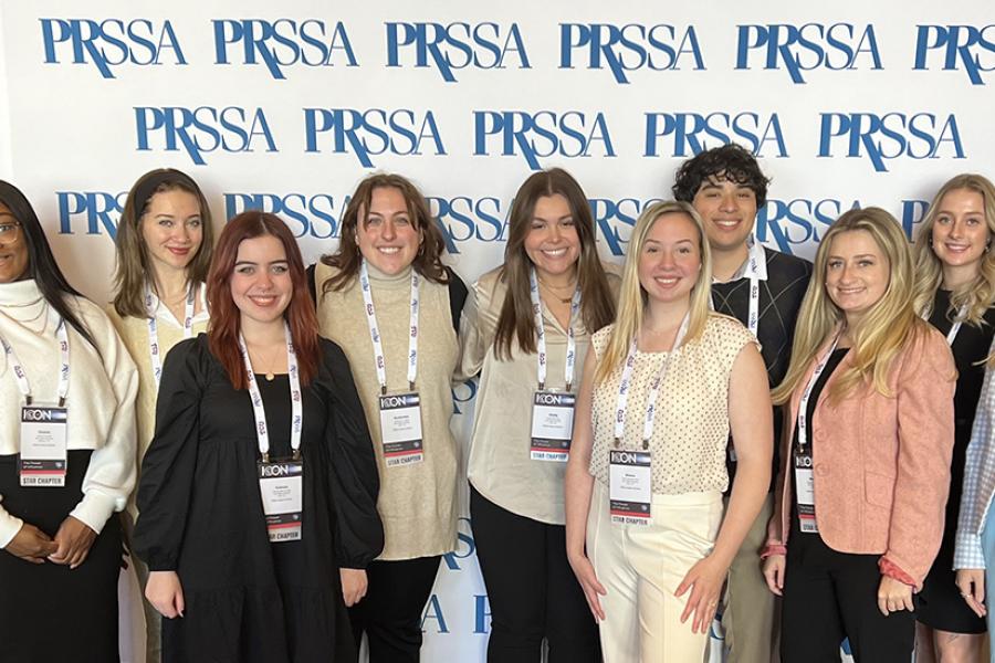 Students and faculty at PRSSA Conference