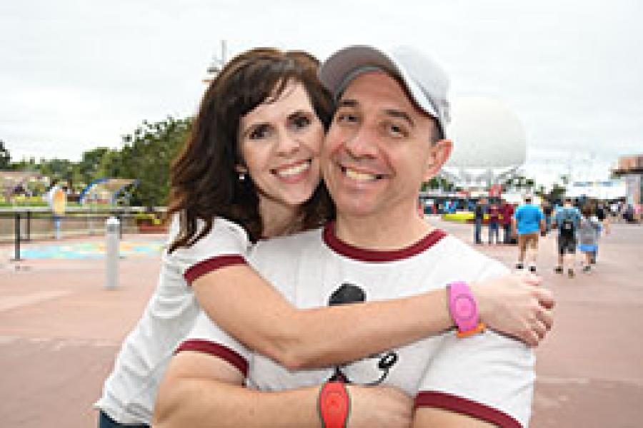Julie and Brian Foutty smiling for the camera