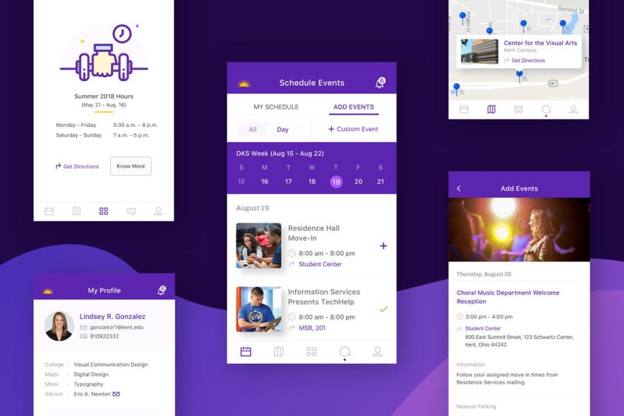 The KSU Kickoff App enables incoming freshmen to become acquainted with their university