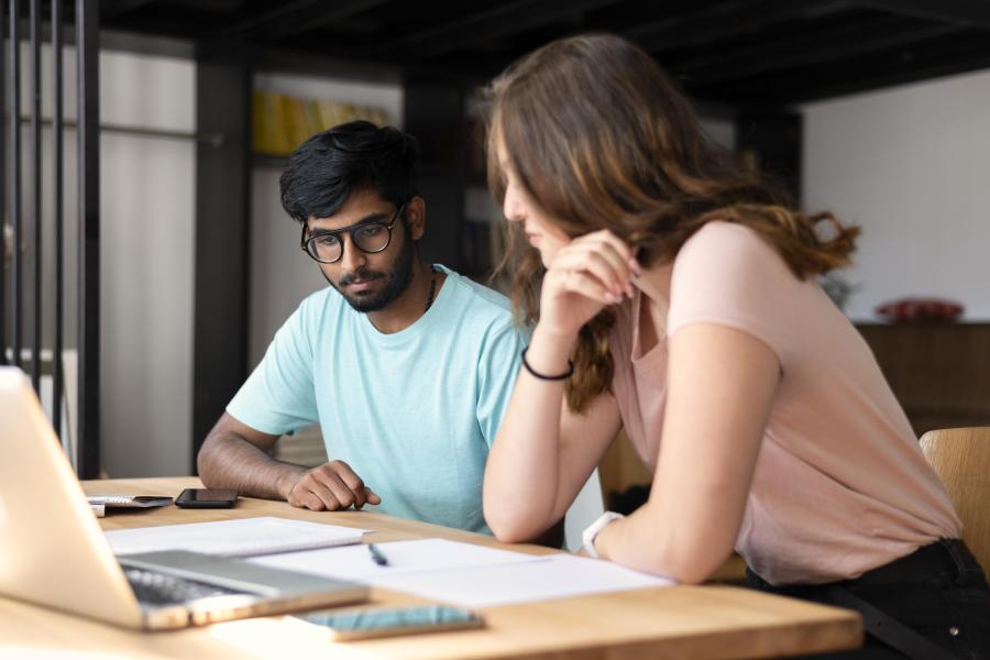 Students Studying