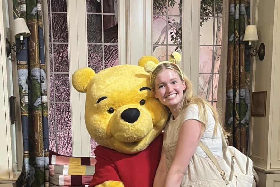 Gretchen Thomas and Winnie the Pooh