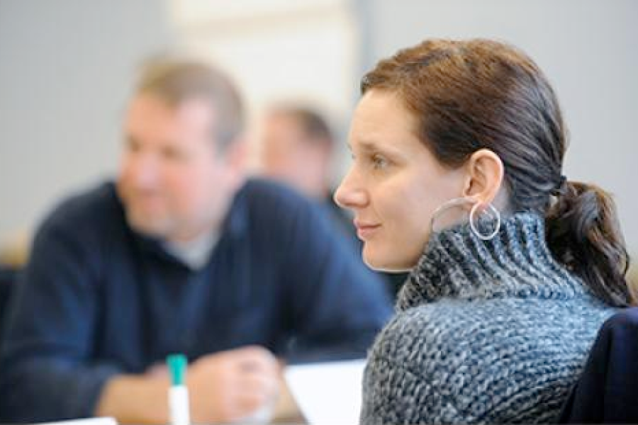 Program participants pay rapt attention