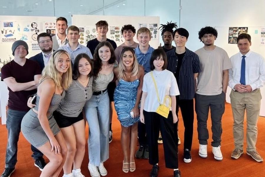 Maria in a group photo