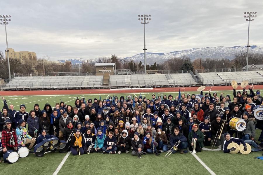 Marching Golden Flashes group photo
