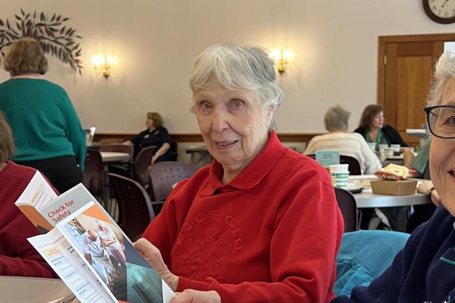 Seniors at a Senior Center
