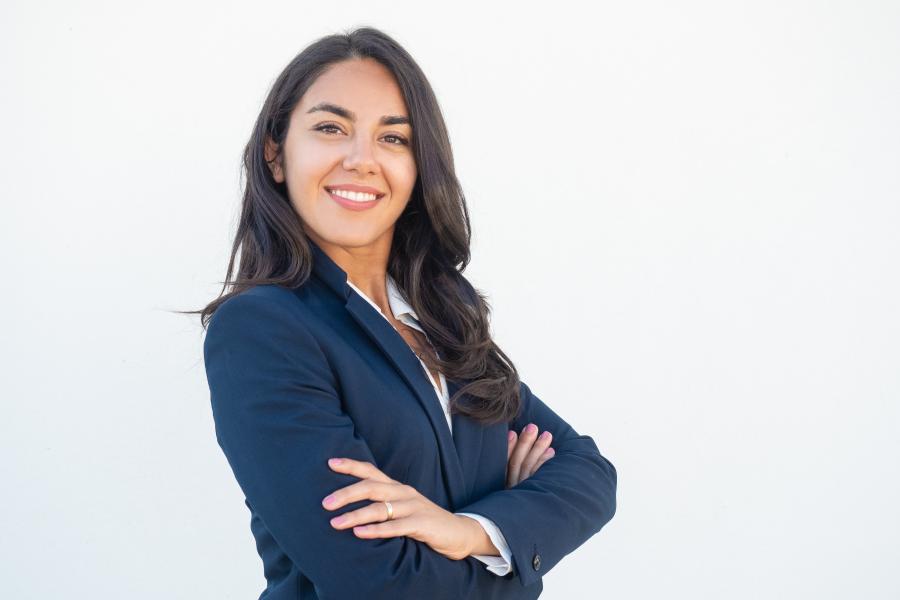 Confident businesswoman