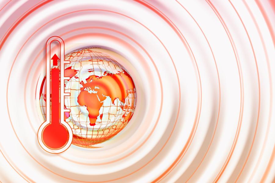 thermometer showing rising temperatures